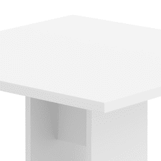 BPS-koupelny Jídelní stůl, bílá, 67,5x67,5 cm, EVERET