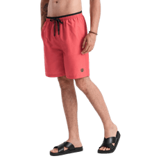 OMBRE Pánské dvoubarevné žebrované plavecké šortky V4 OM-SRBS-0141 korálové MDN125751 S