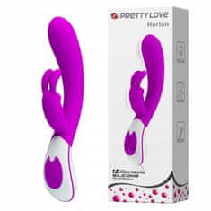 PRETTY LOVE Dámský Vibrátor Králík Do Bodu G A Klitorisu Usb 12 Režimů