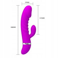 PRETTY LOVE Sex Vibrátor Stimulátorem Klitorisu 7Režim 18Cm