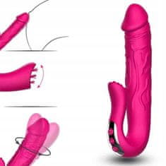 PRETTY LOVE Realistický Dildo Vibrátor Stimulující Jazyk