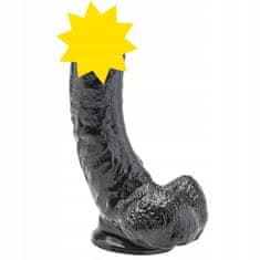 Lovetoy Velké Dildo Get Real Black 8''