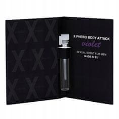 Lovetoy Parfém X-Phero Body Attack Violet For Men, 1 Ml
