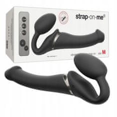 Lovetoy Strap-On S Vibracemi Vibrating Bendable Strap-On Noir M