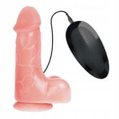 PRETTY LOVE Žilnaté Penetrační Dildo S Vibracemi 17 Cm