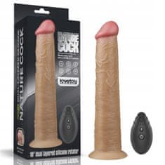 PRETTY LOVE Realistické Silikonové Žilnaté Sex Dildo 26 Cm