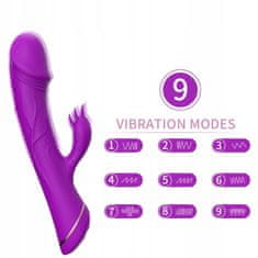 PRETTY LOVE Rubberco Purple, 2* 9 Vibračních Funkcí