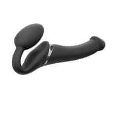 Lovetoy Strap-On S Vibracemi Vibrating Bendable Strap-On Noir M