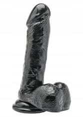 Lovetoy Černé Dildo S Varlaty Get Real Black 7''