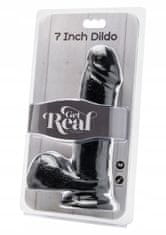 Lovetoy Černé Dildo S Varlaty Get Real Black 7''