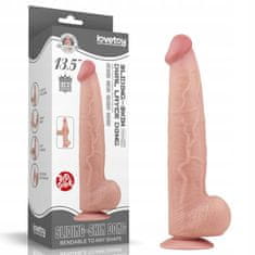 Lovetoy 13,5'' King Sliding Skin Dual Layer Dong