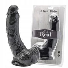 Lovetoy Velké Dildo Get Real Black 8''