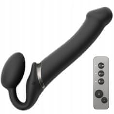 Lovetoy Strap-On S Vibracemi Vibrating Bendable Strap-On Noir L