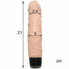 PRETTY LOVE Klasický Vibrátor Realistický Přírodní Sex 21Cm