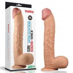 Lovetoy Mírně Zakřivené Tělové Dildo S Přísavkou 33Cm