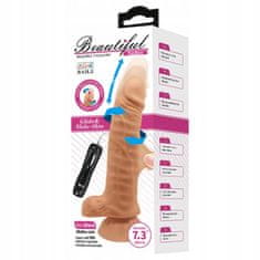 PRETTY LOVE Měkké Realistické Dildo S Vibracemi 18,5 Cm