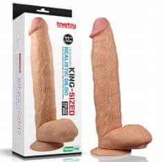 Lovetoy Snídaně Žilnaté Velké Dildo S Přísavkou 30 Cm