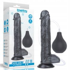 Lovetoy Černé Dildo Žilnaté Přísavka A 28 Cm