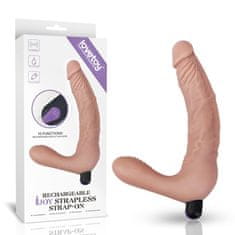 Lovetoy Dvojité Dildo S Výstupky Strap-On Realistické