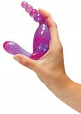 Lovetoy Sonda Oboustranná Vaginální Dildo Kuličky 20Cm