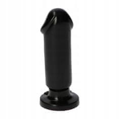 Lovetoy Malé Černé Gumové Dildo Hladké S Přísavkou 13Cm