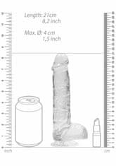 Lovetoy Průhledné Gumové Dildo S Rovným Dříkem 21Cm