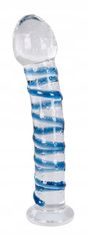 Lovetoy Arts Clair Bleu Glass Dildo