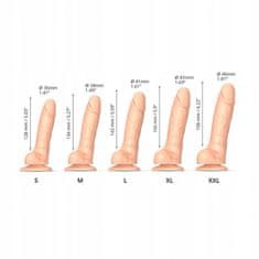 Lovetoy Realistické Dildo Sliding Skin Vanilla M