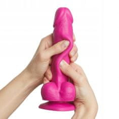 Lovetoy Ralistické Dildo Sliding Skin Fuchsia L