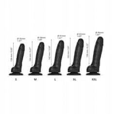 Lovetoy Realistické Dildo Sliding Skin Black Xxl