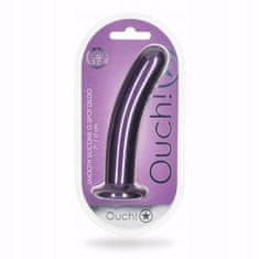 Lovetoy Hladké Silikonové Dildo G-Spot - 7'' / 17 Cm