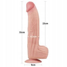 Lovetoy 12'' King Sliding Skin Dual Layer Dong