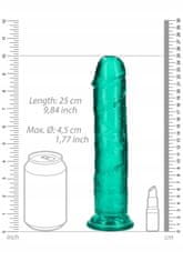 Lovetoy Gelové Zelené Dildo S Přísavkou Vaginální A 25 Cm