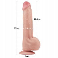 Lovetoy 11,5'' King Sliding Skin Dual Layer Dong