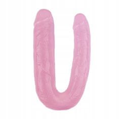 Lovetoy Zahnuté Růžové Žilnaté Dildo Lesbický Sex 22,5 Cm