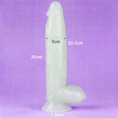 Lovetoy Flexibilní Podsvícené Dildo S Přísavkou 25,5Cm