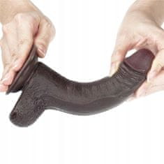 Lovetoy Černý Tlustý S Přísavkou Žilnaté Dildo