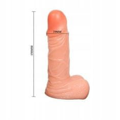 Lovetoy Černý Strap-On Postroj Realistické Dildo 15 Cm