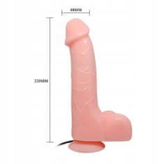 Lovetoy Vibrační Žilnaté Realistické Dildo 22 Cm