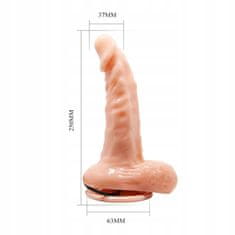 Lovetoy Realistické Dildo S Vibrátorem A Přísavkou 25 Cm