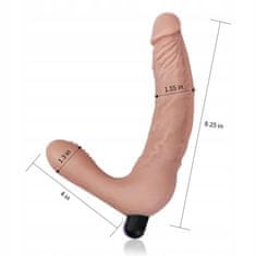 Lovetoy Dvojité Dildo S Výstupky Strap-On Realistické