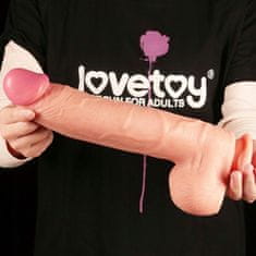 Lovetoy Silné Realistické Žilnaté Dildo Přísavka 30,5Cm