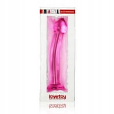 Lovetoy Mírně Zakřivené Dildo Rovné Růžové 18,5 Cm