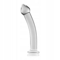 Lovetoy Mírně Zakřivené Průhledné Dildo 18,5 Cm