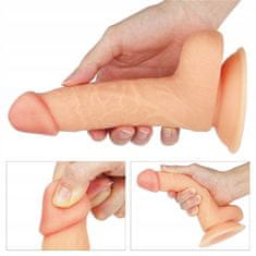 Lovetoy Vyžínaný Tlustý S Přísavkou Dildo 18 Cm