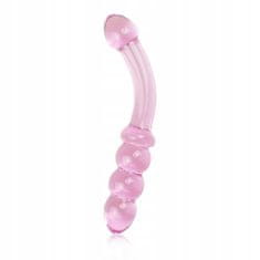 Lovetoy Sladké Růžové Dildo Skleněné Sex 18 Cm