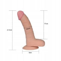 Lovetoy Silné Žilnaté Dildo S Přísavkou A Jadry 20 Cm