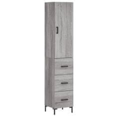 Vidaxl Skříň highboard šedá sonoma 34,5 x 34 x 180 cm kompozitní dřevo