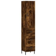 Vidaxl Skříň highboard kouřový dub 34,5 x 34 x 180 cm kompozitní dřevo