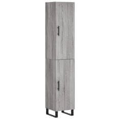 Vidaxl Skříň highboard šedá sonoma 34,5 x 34 x 180 cm kompozitní dřevo